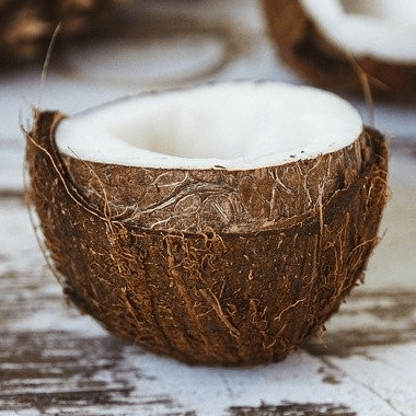 A coconut for oil pulling